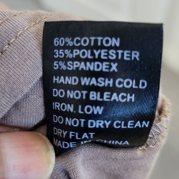 POL Tan Swim Coverup with Intricate Cut-Out Design - Picture 4 of 5